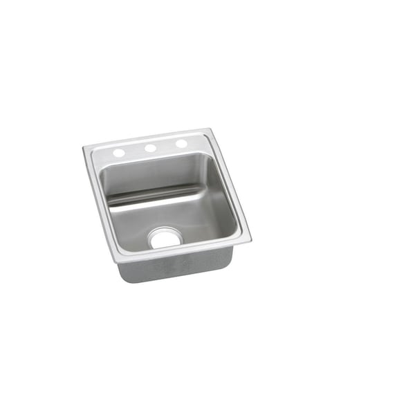 Lustertone Stainless Steel 15 X 22 X 5-1/2 Single Bowl Top Mount Ada Sink